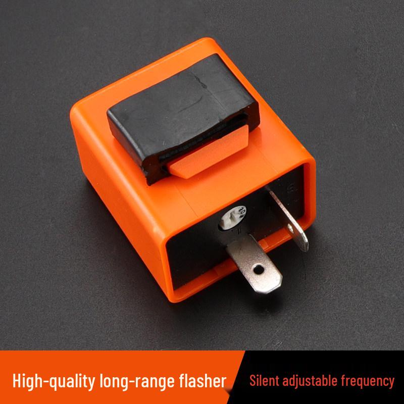 Motorcycle 12V Adjustable Speed Turn Signal Flasher with Buzzer and Strobe Controller
