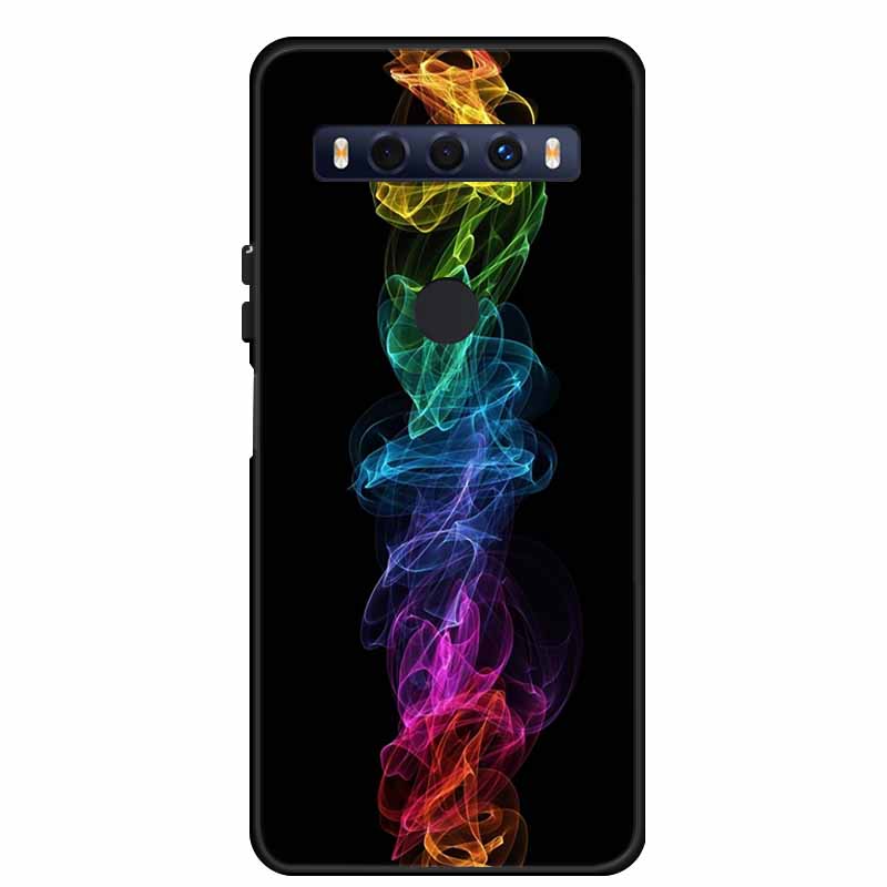 For TCL 10 SE Case 10SE Coque Black TPU Silicone Soft Back Cover Cases For TCL 10 SE Phone Case 6.52" Funda Bag Protective Shell
