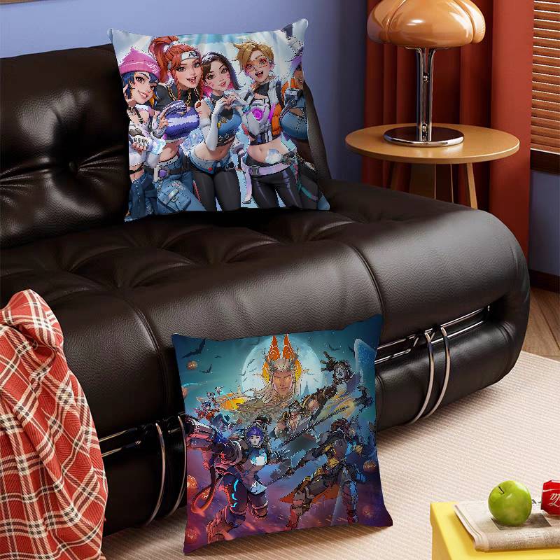 Game O-Overwatch Maple Design Cushion Cover Happy Autumn Harvest Decor Holiday Decorati Pillow Cover