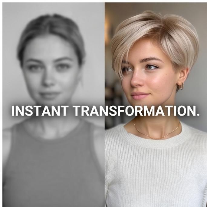 Leichte kurze gerade synthetische Perücke für Damen, Braun-Gold Seitenscheitel, Natürlicher Look, Atmungsaktive Kappe für den täglichen Gebrauch & Freizeit, Sofort lieferbar