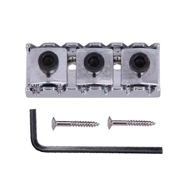 Metal Guitar String Locking Nut Guitar Lock Nut with Mounting Screws and Wrench