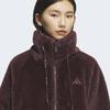 Adidas Women Warm Faux Fur Oversized Jacket With Drawcode