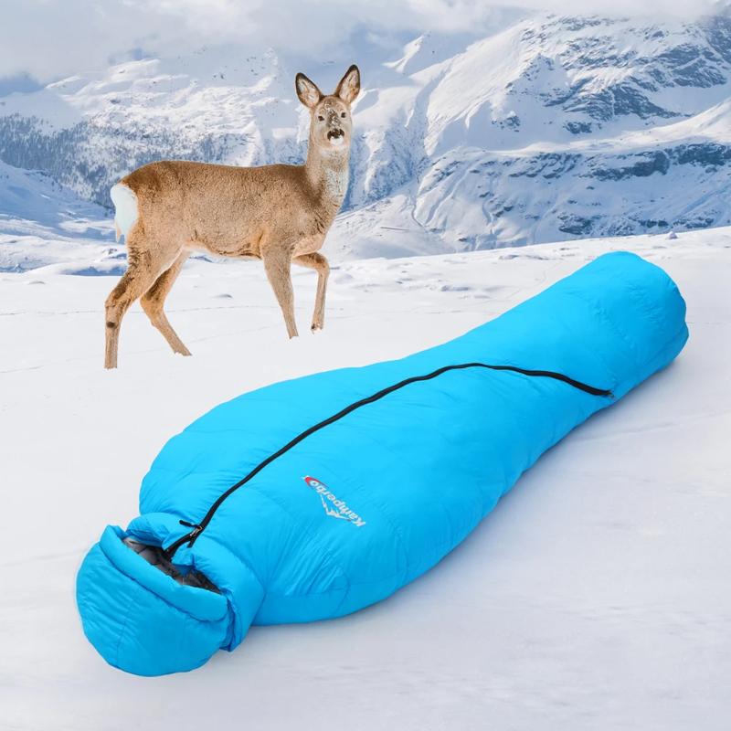 

Премиальный пуховый и синтетический гибридный спальный мешок для кемпинга, легкий спальный мешок, спальный мешок с высоким воротником от 0°C до -5°C