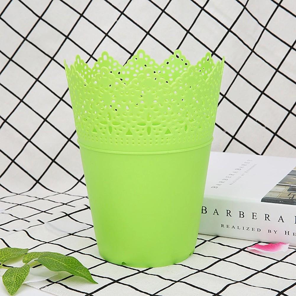 Pink Flower Pot White Yellow Blue Flower Pot Hollow