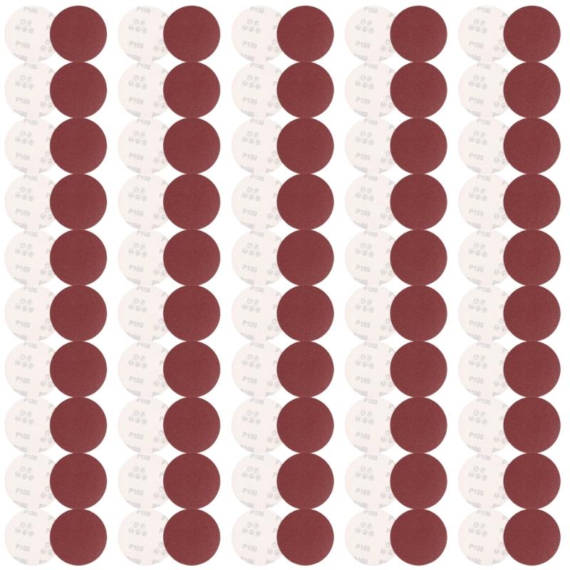 

125mm Sanding Discs Set Abrasive Sandpaper Pad 100Pieces for Angle Grinders Professional Wood Metalwork Furniture Making