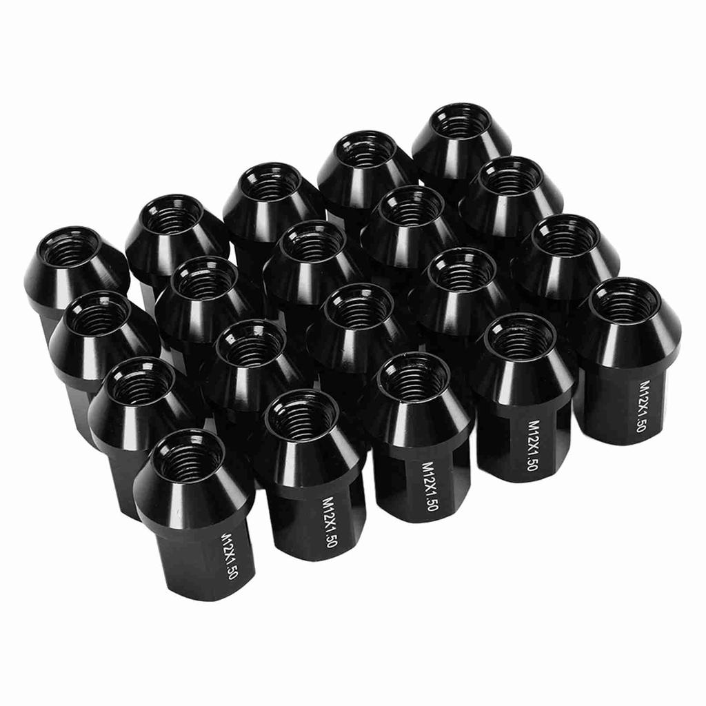 20pcs M12x1.5 Wheel Lug Nuts 35mm 6061 Aluminum Alloy Closed End Replacement for Chevrolet Camaro 1983‑2002