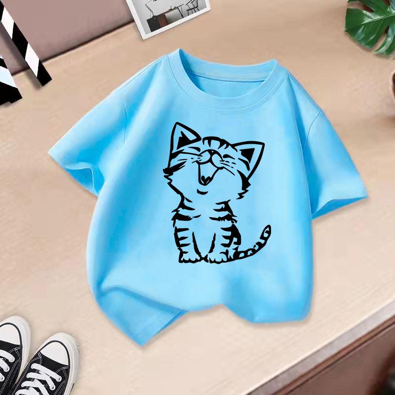 2-13J Kinder T-Shirt Eulenaufdruck Kinder T-Shirt Kinderkleidung T-Shirt Oberteile Tee Jungen Mädchen Baby T-Shirt