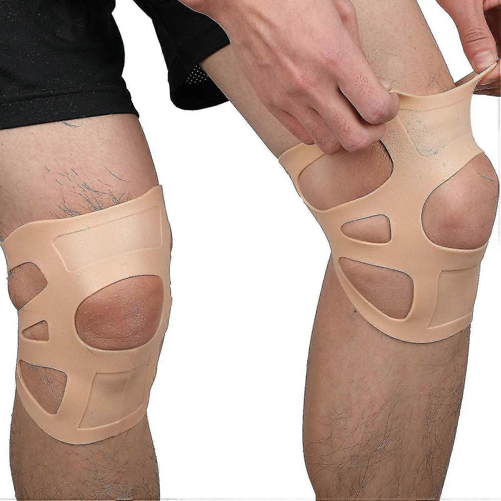 1 Pair Knee Brace, Silicone Ultra-thin Waterproof Knee Pads Knee Restraint
