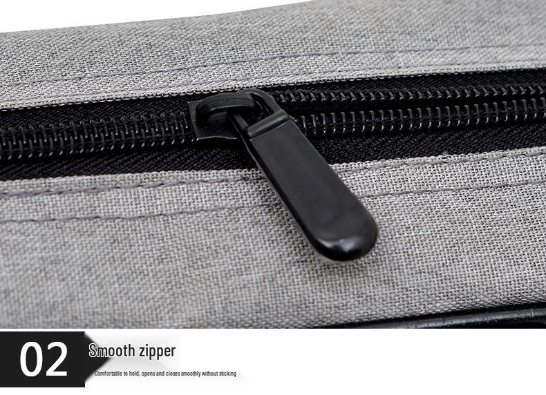 Handheld Crossbody Laptop Briefcase 15.6" - Single Shoulder, Large Capacity, Business Casual Tablet Bag