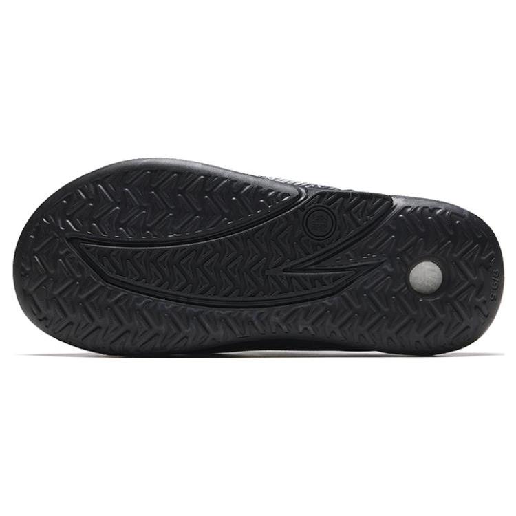 Anta Nitrogen Bubble Comfortable Quiet Slide Slippers Men's Black Purple 912331801-3