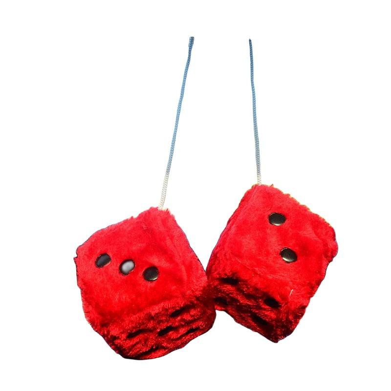 Soft Plush Dice Toy Hanging Decoration For Car Festive Ornament