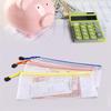 5PCS Stationery Storage Folder File Mesh Zipper Pouch Travel A4 A5 A6 A3 Document Bag Zip File Folders School Office Supplies