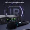 Dual Metal True Diversity Infrared Frequency Wireless Microphone for Meetings and Family KTV