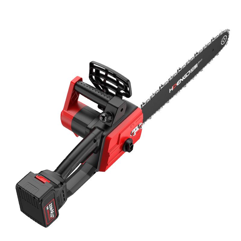 Hengpeng 12" Rechargeable Lithium Battery Chainsaw - High-Power, Handheld Electric Saw for Outdoor Use