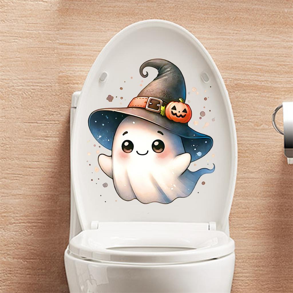 Spooky Halloween Haunted House Wall Decal Set Scary Ghost Window Stickers for Home Party Decoration Waterproof