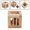 Classic Wooden Unlock Toys Luban Lock Ming Lock Toys Wooden Difficulty Burning Mortise Hig W8S7