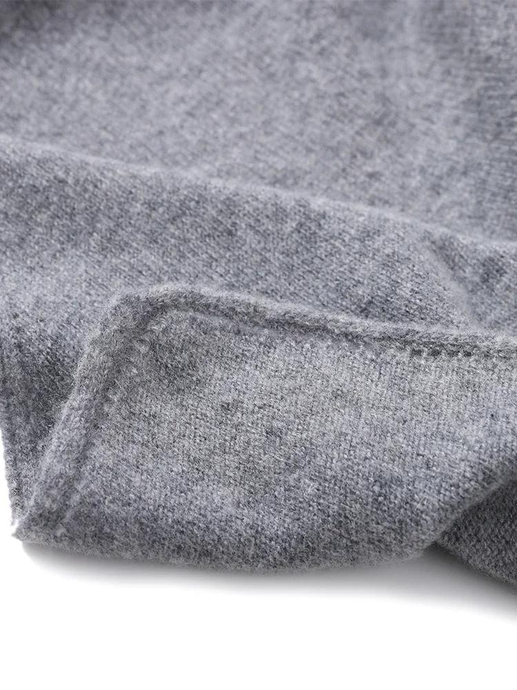 2024 Trend Large Triangle Shawl Scarf 100% Wool Women Knitted Accessories Cape Casual Soft Warm Cappa Cozy Black Gray Red