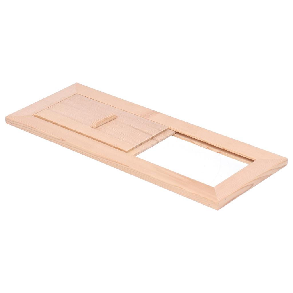 Sauna Kratka Wentylacyjna Drewniana Regulowana Panel Wentylacyjny Akcesorium do Łaźni Parowej