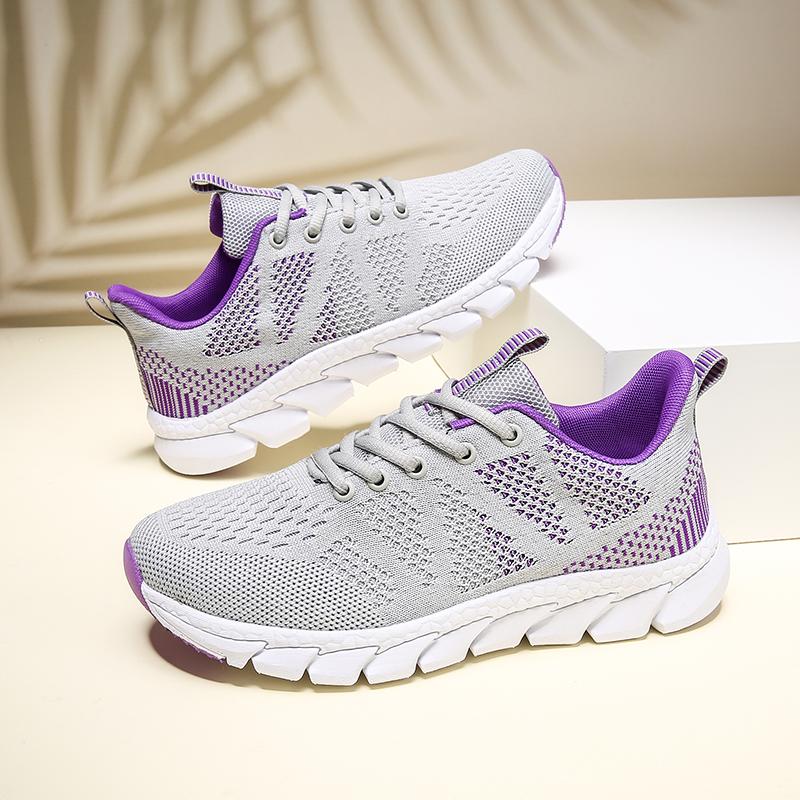 Women Large Size 42 Lightweight Breathable Mesh Shoes Fashion Casual All Wear Anti-slip Sports Shoes Summer Platform Training