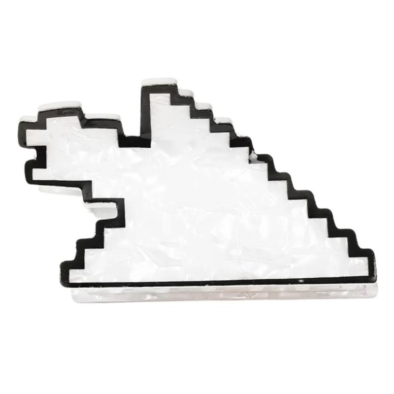 Internet Celebrity Taking Photo Ponytail Hair Claw with Shimmering Novelty Shape Hair Catch for Woman Teens Ponytail