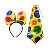 Amusement Park Clown Bow Tie/Necktie/Hairband Universal Men Circus Vintage Show Style Adult Cosplay Party Accessories