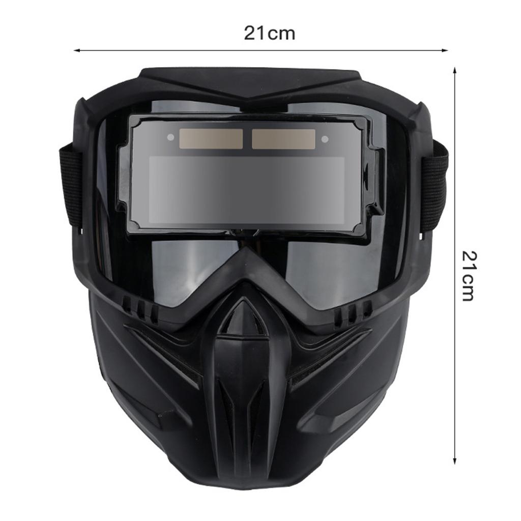 Auto Darkening Welding Helmet Full Face Protection Heat Resistant Mask With Adjustable Headband And Ventilation Design