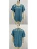 European and American Women's Solid Color Mesh Ruffle Short Sleeve T-shirt