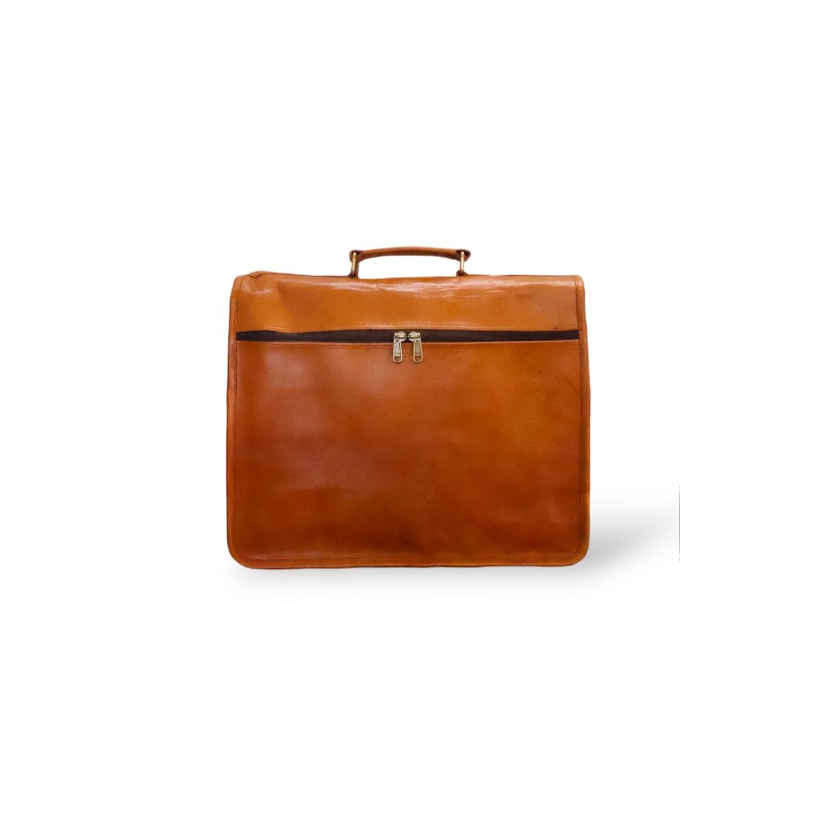 Классическая кожаная сумка-мессенджер — фото 3