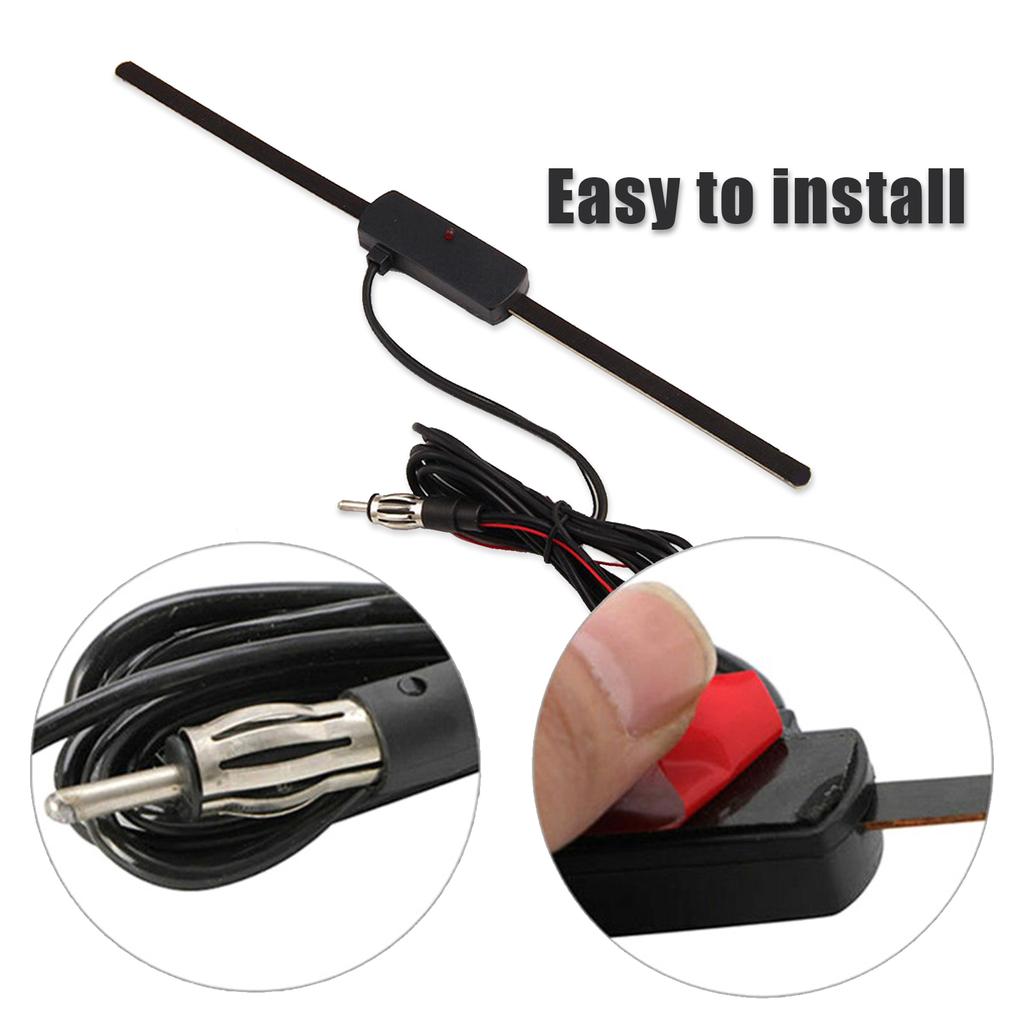 Car  Universal Antenna Booster FM/AM Radio Antenna Windshield Mount 12V Signal Amplifier Electronic For Subaru Ford Toyota Opel