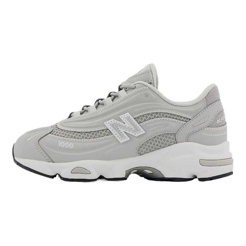 New Balance 1000 Kids Mesh Cushioned Minimalist Running Shoes Gray White PV1000EK 35