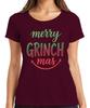 Merry Grinch Mas Christmas Funny Grinch Gift Family Fun Ladies T Shirt