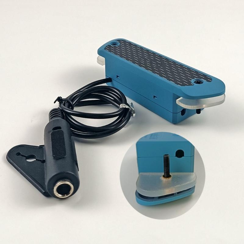 Acoustic Guitar Sound Hole Pickup Replacement Soundhole Pickup System with Microphone Tone Volumes Control Easy To Use