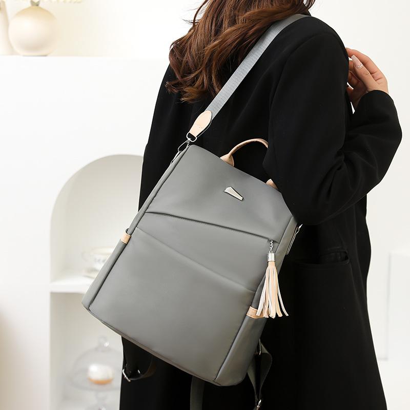 Large Capacity Casual Backpack, Urban Simple Commuter Women's Shoulder Bag, Multi-functional Fashion Versatile Hand Carry Backpack