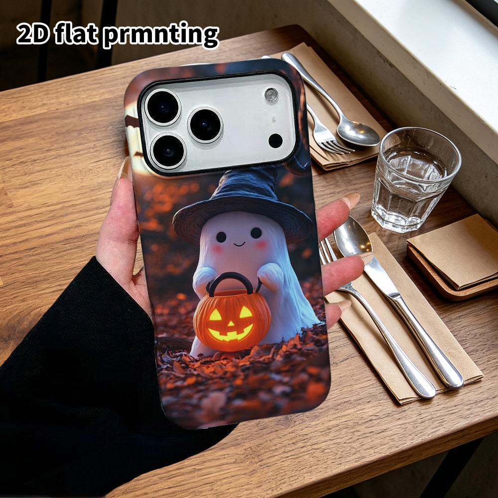 Phone Case: 2D Flat Design Suitable for iPhone 18, 17, 16, 15, 14, 13 Pro Film Protection Case, Couple Style, Moonlit Forest, Christmas and Halloween 