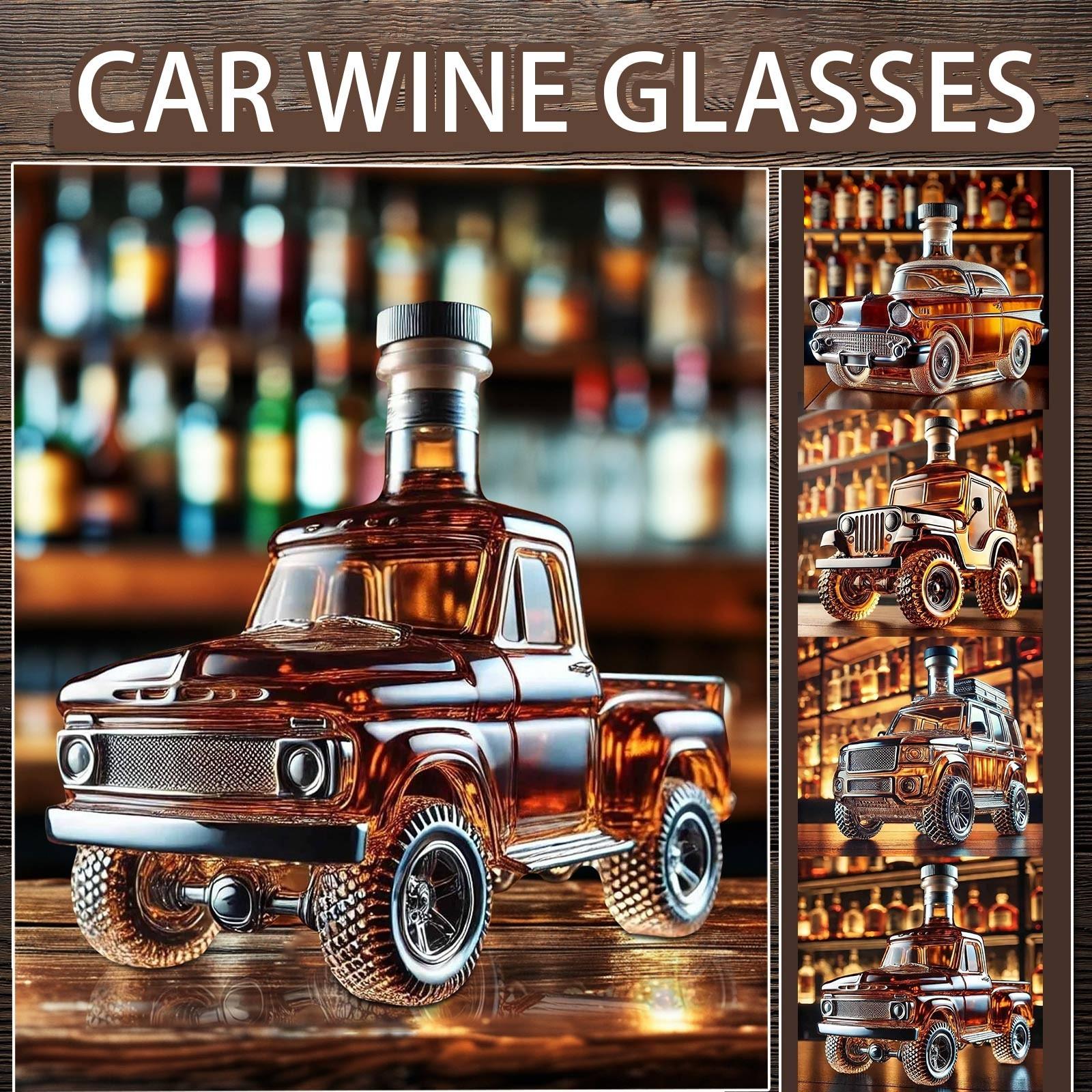 

Новая модель автомобильного графина для виски, автомобильная стеклянная бутылка для вина для папы, мужа, забавный автомобильный графин для виски, украшение для домашнего бара, пикап (Классический автомобиль)350мл One Size