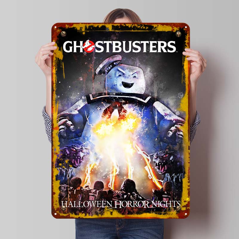 Classic Movie Metal Poster Wall Art Mural Custom Vintage Metal Tin Signs for Wall Art Decoration Man Cave Room Wall Sign Deco