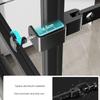 Foldable Rotatable Black Clothes Rack Clothes Hangers Wall Mounted Hanger Drying Rack SpaceSaving Aluminum Clothes Organization