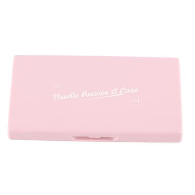 Magnetisches Nadel Etui Rosa Kunststoffschale Leicht Tragbar Kompakt Nähnadel Aufbewahrungsbox zum Nähen