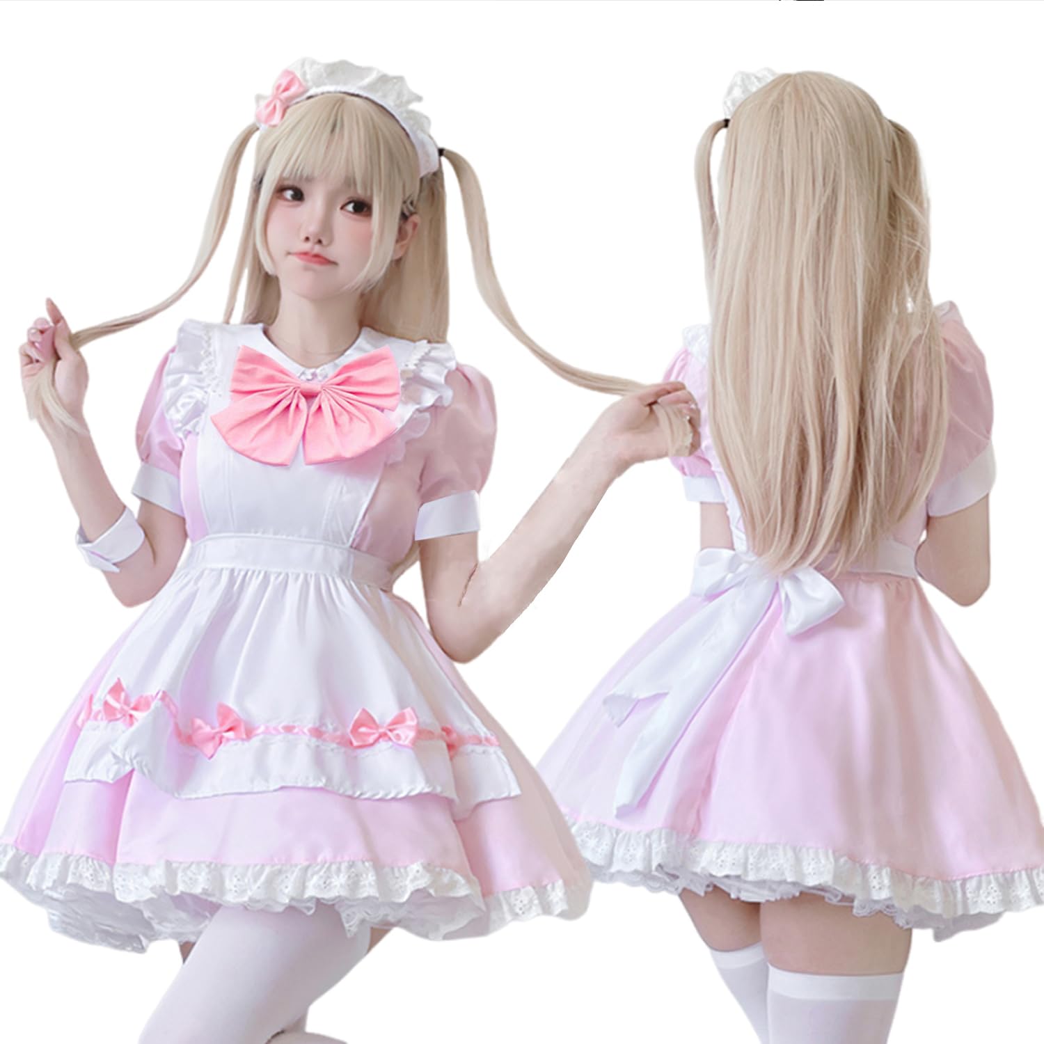 

Милая горничная короткая горничная Хэллоуин школа фото Otaku XL [AOTYP] Одежда, Косплей, Concafe, горничная, Лента, Длина, Костюм, Костюм, Женский комплект, Косплей, розовый