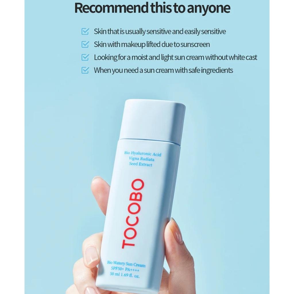 TOCOBO Bio Watery Sun Cream SPF50+ PA++++ 50ML *2ea