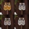 Retro Fringed Earrings Court Style Geometric Glaze Long Earrings Temperament Fashion Earrings