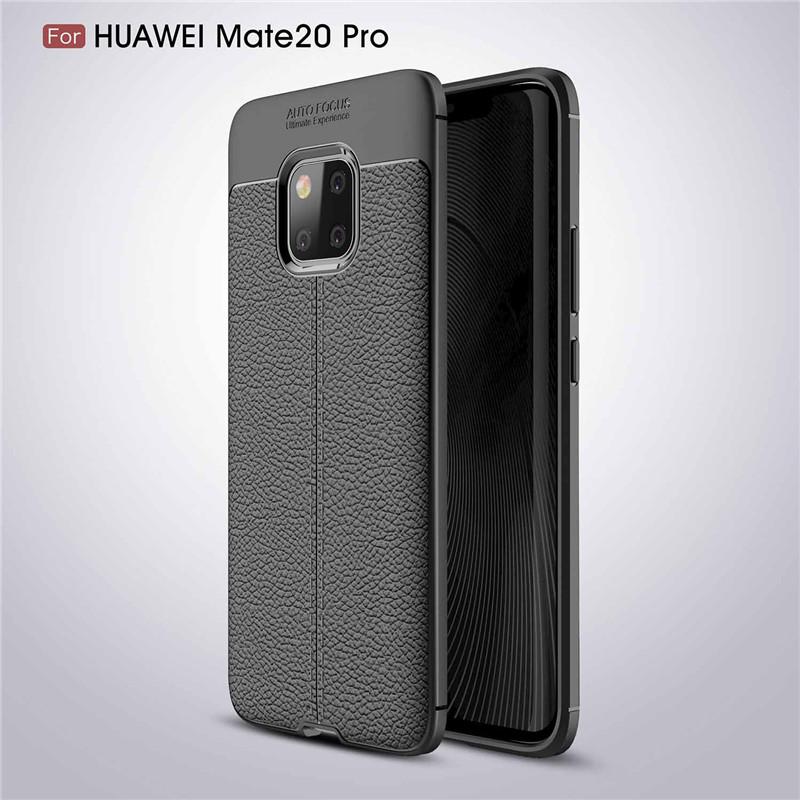 Чехол для Huawei Mate 20 Pro Роскошный Мягкий Силикон Чехол-бампер для телефона Huawei Mate 20 Pro Чехол-накладка для Huawei Mate 20 Pro Funda Youthsay For Mate 20 Pro чёрный