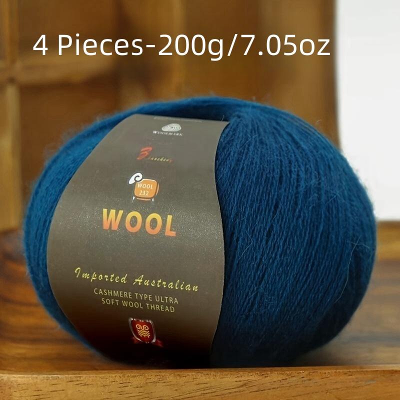 

6 шт. Пряжа из камвольной шерсти Многоцветный набор для вязания свитеров, брюк, шапок Мягкая и прочная 300 г всего