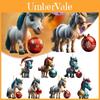 Adorable Acrylic Horse Christmas Tree Decoration For Natal Family Festivities