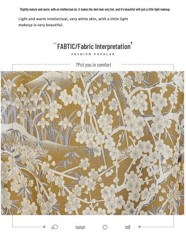 2025 Spring Retro Chinese Jacquard Frog Button Loose Top YW8989