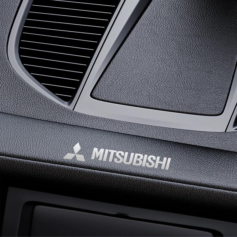 4pcs/10pcs Metal Emblem Auto Decor Decals Car Window Wiper Stickers For Mitsubishi Lancer Asx Outlander Pajero Sport L200 Galant