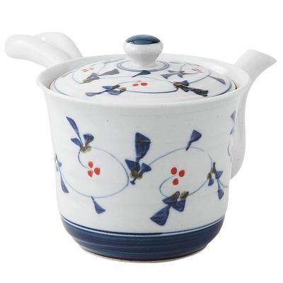 Hamato Hasami Ware Issei Pottery Light Teekanne Super Mesh Tee groß 460 ml Nuss Arabeske 288715 Weiß (mit Sieb)