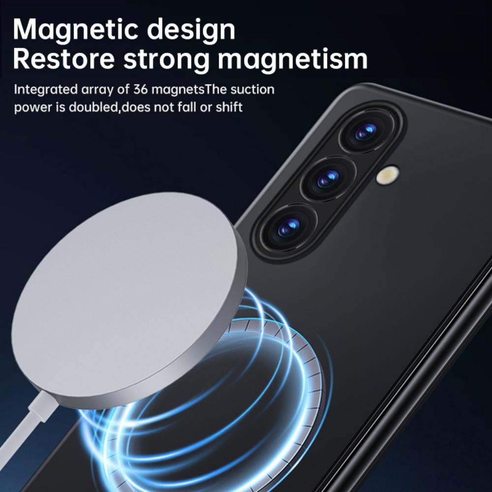 Ultra-Thin Magnetic Case For Samsung Galaxy Z Fold 7 6 5 4 3 ZFold7 Z Fold6 Fold5 Fold4 Framless for Magsafe Slim Frosted Cover