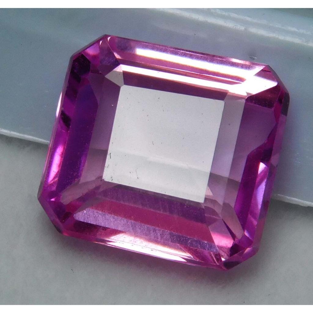 6.30 Ct Natural Flawless CEYLON SAPPHIRE Pink CERTIFIED Square Cut Gemstone