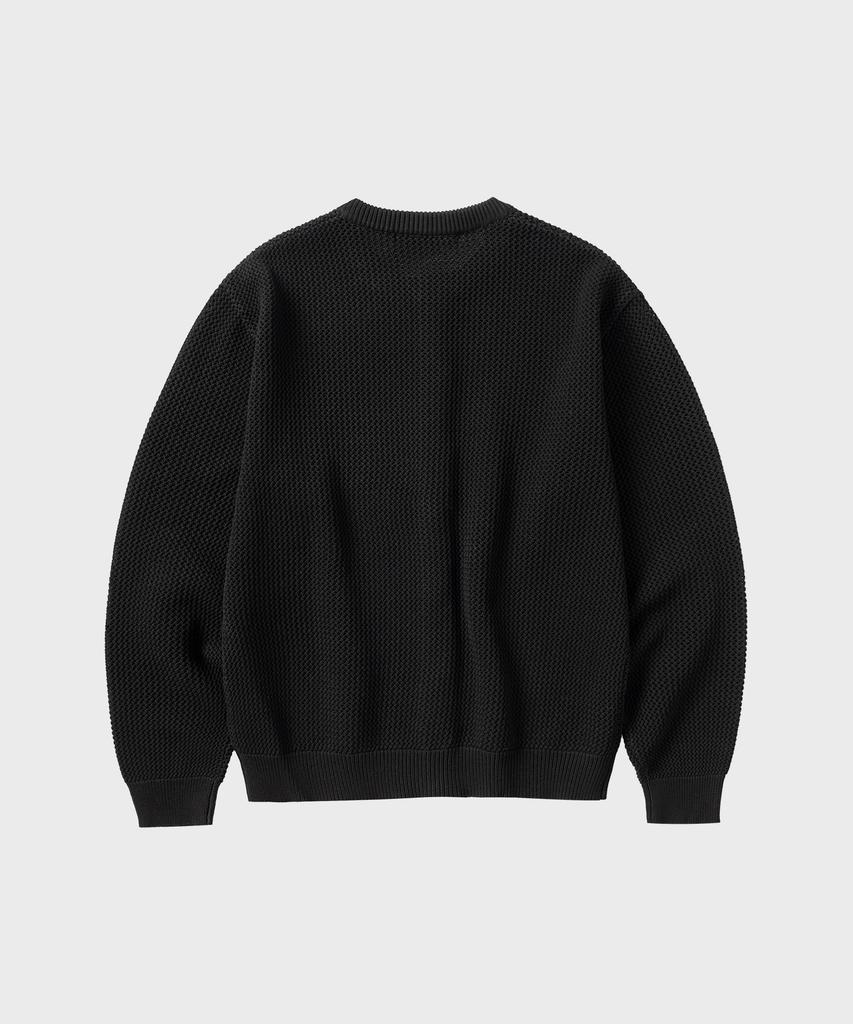 Nonblank Crop Round Ls Cardigan_Black